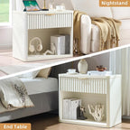 LEYAOYAO 31" Wide Fluted Nightstand - Image 9