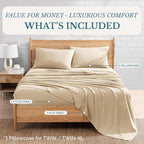 Casa Platino California King Sheets Pre-Washed Ultra Soft & Breathable Cooling - Image 4