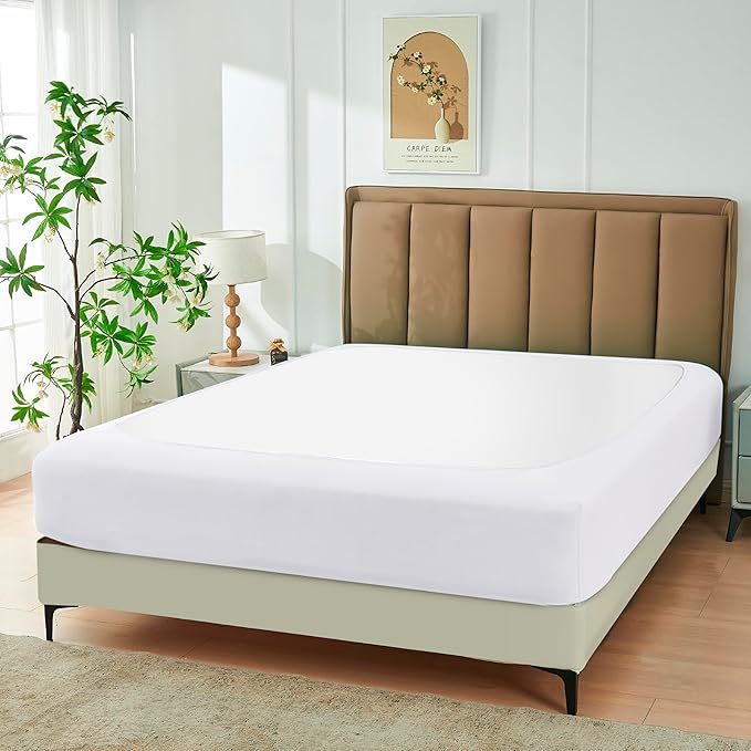 Biscaynebay Decorative Box Spring Cover Full & Full XL Size, Easy Fit Wrinkle & - Image 7