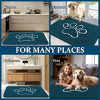 OLANLY Dog Door Mat for Muddy Paws 70x46, Paw Print Design, Absorbs Moisture - Image 8