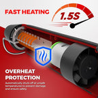 Heat Gun for Crafting, Mini Dual Temp Hot Air Gun Tool for Epoxy Resin - Image 5