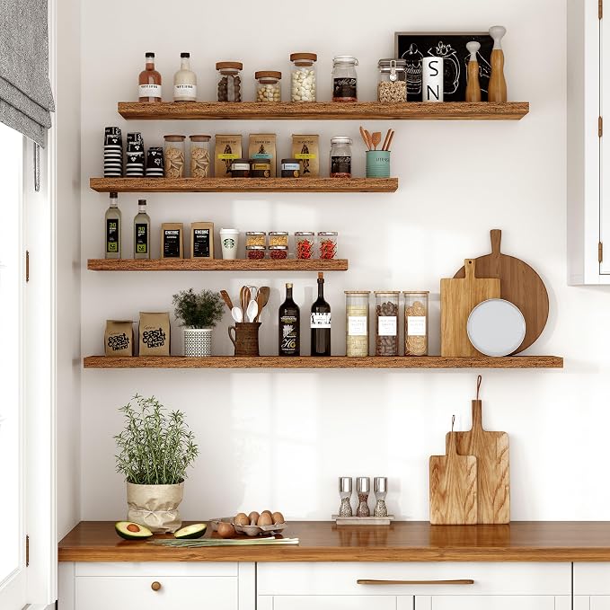 Vivelove 10 Inch Deep Floating Shelves 30 inch Long, 30 x 10 Wide Wall Shelves - Image 2