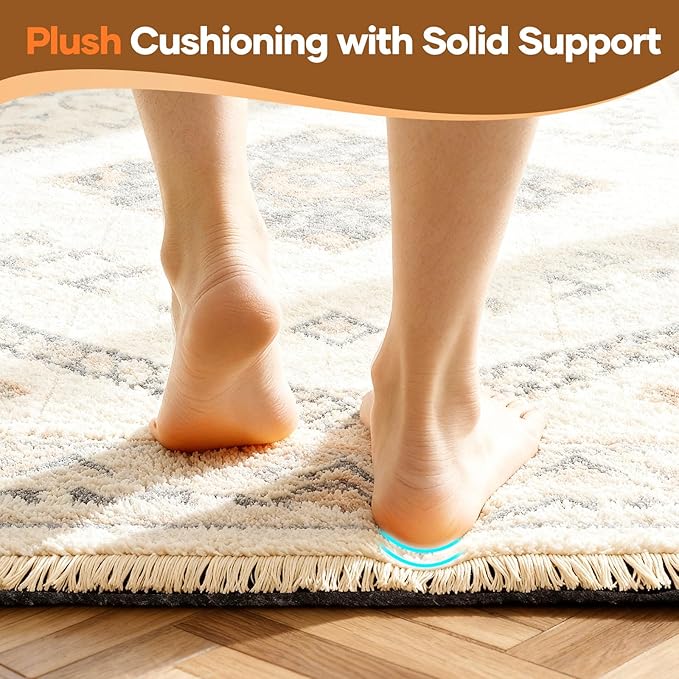 Veken Non Slip Cushioned Runner Rug Pad Gripper 2 x 10 Ft, Felt and Silicone - Image 6