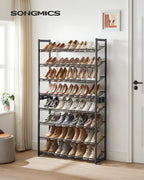 SONGMICS Shoe Rack, 8-Tier Shoe Organizer, Metal Rack - Image 2