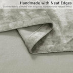 Silver Grey Crushed Velvet Curtains 52x90 inch Luxurious Thermal Insulated - Image 5