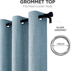 Joydeco Blackout Curtains 84 Inches Long 2 Panels Burg, Room Darkening Curtains - Image 5