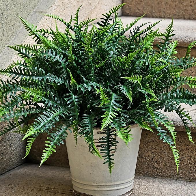 UV-Resistant Artificial Plants Faux Ferns – Certified Fade-Proof Outdoor Decor by Unknown