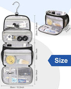Relavel Toiletry Bag for Men, Hanging Toiletries Bag for Women Water Resistant - Image 7