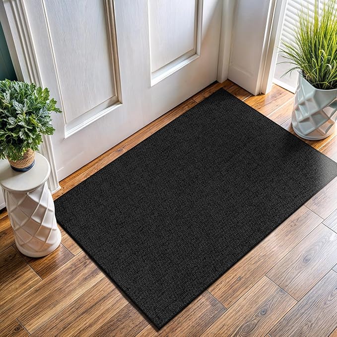 Easy Jute Door Mat 2x3 Indoor Outdoor Natural Rugs Solid Fiber Rug Woven Area - Image 5