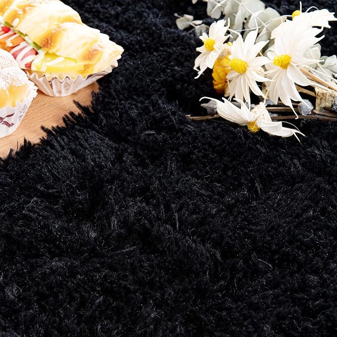 Noahas Ultra Soft Fluffy Bedroom Rugs Kids Room Carpet Modern Shaggy Area Rugs - Image 6