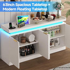 LED Sideboard Buffet Cabinet - Image 7