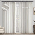 Topfinel Extral Wide Curtains, Pinch Pleated 100% Blackout Linen Luxury Drapery by Topfinel