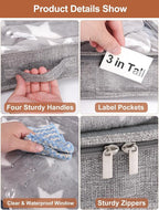 3 Inch Low Profile Under Bed Storage Bins - Image 6