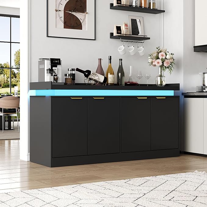 LED Sideboard Buffet Cabinet - Image 9