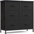 SONGMICS Dresser for Bedroom, Chest of Drawers, TV Stand, 6 Non-Woven Fabric by SONGMICSbySONGMICSHOME