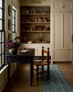 Loloi Chris Loves Julia Calvin Collection CLV-02 Ocean/Olive 5'-3" x 5'-3" - Image 2
