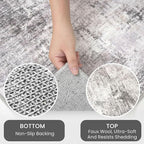 IOHOUZE Round Area Rug 5 Ft Circle Entryway Rugs Round Washable Door Mat Indoor - Image 6