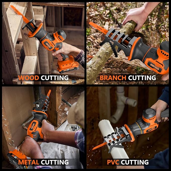 Alloyman Reciprocating Saw, 20V Cordless Battery Power Saw, - Image 3