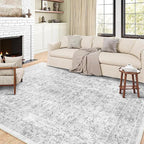 4x6 Rug, Small Area Rug for Living Room, Machine Washable Non-Slip Throw Rug - Image 3