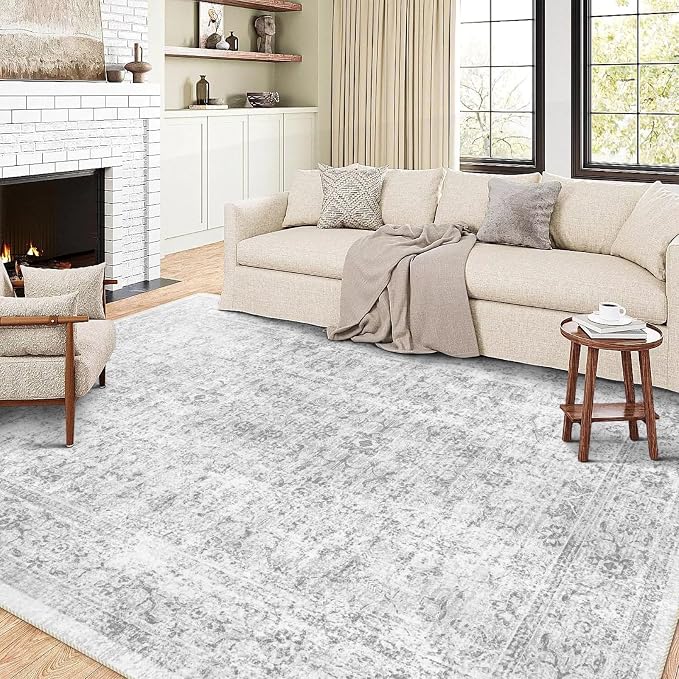 3x5 Rug, Small Area Rug for Living Room, Machine Washable Non-Slip Throw Rug - Image 3