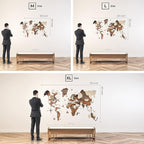 Handmade 3D Wood World Map Wall Art Large Wall Decor Track Your World Travels - Image 5