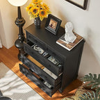 Farmhouse 5 Drawer Dresser for Bedroom, 33.2" Tall Small Dressers & Chest of - Image 3