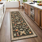 Mushroom Insect Washable Rug 2x6 Runners by ROYHOME