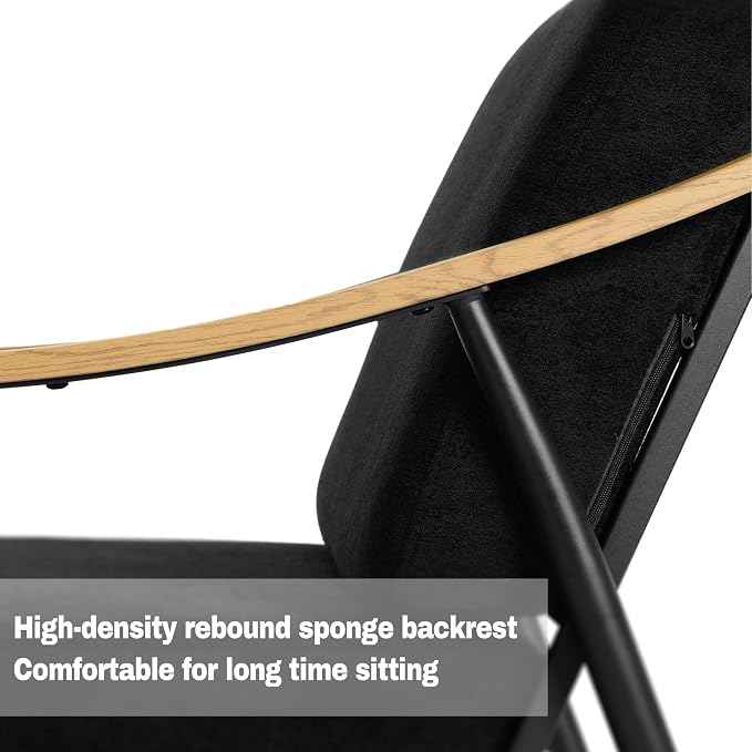 Modern Accent Chair for Living Room Bedroom Mid Century Arm Chair Upholstered - Image 5