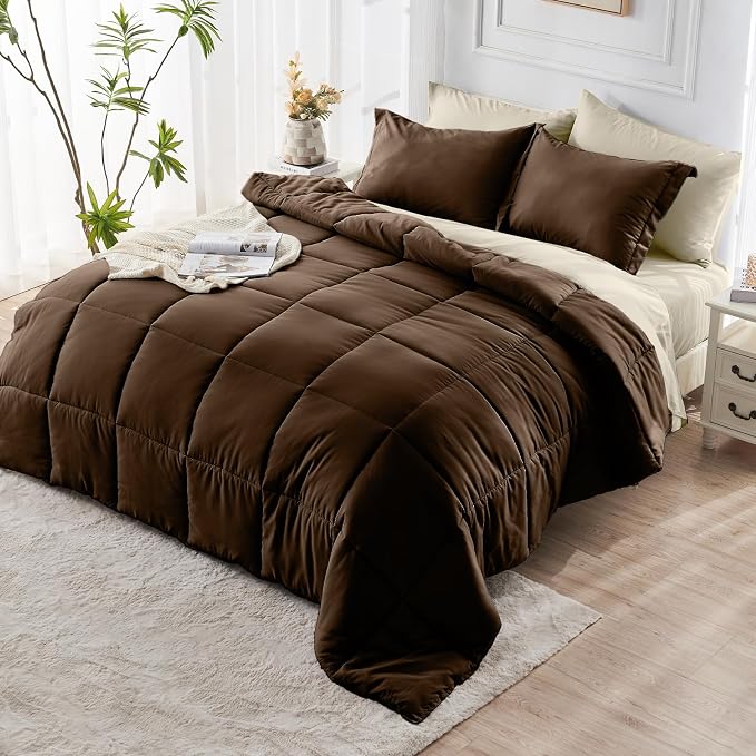 JOLLYVOGUE Twin XL Comforter Set, Ultra-Soft Bed in a Bag Twin XL Size 5 Pieces - Image 9