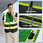 BeautyWill Custom Logo 10/20 Pack Safety Vest Class2 High Visibility Vest - Image 3