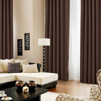 Deconovo Blackout Curtains, Thermal Insulated, W52 x L84 2 Panels, Back Tab - Image 4