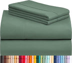LuxClub 4 PC California King Sheet Set, Deep Pockets Wrinkle Free Cooling Bed by LuxClub