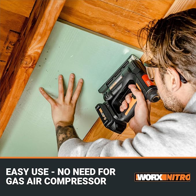 Worx Nitro WX843L 20V Power Share 3/8" Cordless Crown Stapler - Image 8