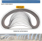 40-Piece 1/2 x 18 Inch 150 Grit Zirconia Sanding Belts, Heavy Duty Long-lasting - Image 2