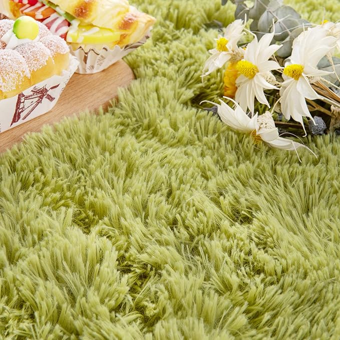 Noahas Ultra Soft Fluffy Bedroom Rugs Kids Room Carpet Modern Shaggy Area Rugs - Image 6