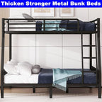 Upgraded Version Thicken Metal Heavy-Duty Full Over Queen Bunk Bed, Best Modern - Image 7