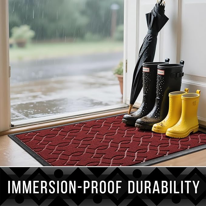 Yimobra Outdoor Runner Rug 72x24, All-Season Waterproof Doormat Outdoor Entrance - Image 4