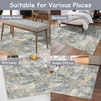 Lahome Washable 5x7 Area Rugs for Living Room, Soft Contemporary Low Pile - Image 5