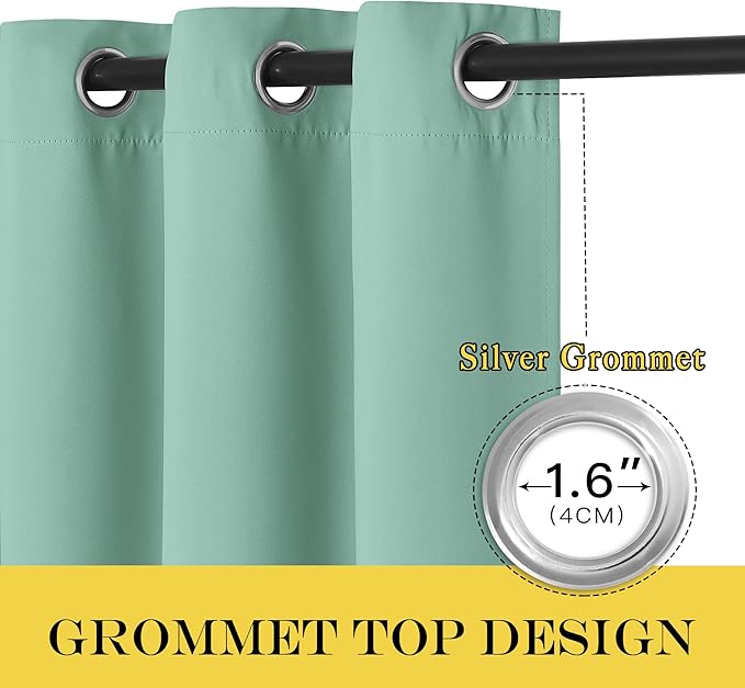 NICETOWN Blackout Drapery Curtain Panel 90 inches Long - Image 5