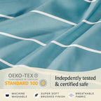 LuxClub 4 PC Queen Sheet Set, Deep Pockets Wrinkle Free Cooling Bed Sheets - Image 6