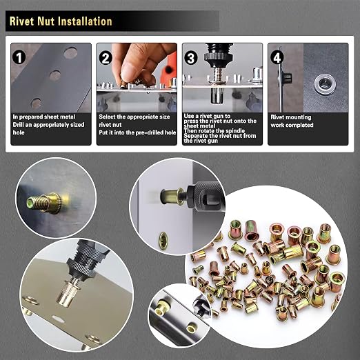 Pressure Rivet Nut Tool Kit, Suitable - Image 4