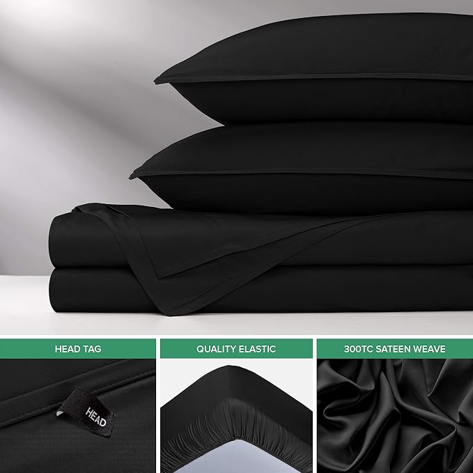 Pure Bamboo Twin Sheets, Genuine 100% Organic Viscose Derived from Bamboo Bed - Image 6