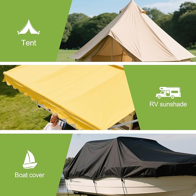 7x9in Nylon Repair Patch，Tent Repair Kit，Self Adhesive Waterproof Fabric Repair - Image 4