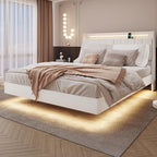 Queen Size Floating Bed Frame by bzbbzcbed
