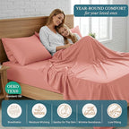 Casa Platino Bedding Sheets & Pillowcases, Pre-Washed Ultra Soft & Breathable - Image 5