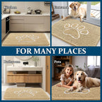 OLANLY Dog Door Mat for Muddy Paws 70x24, Paw Print Design, Absorbs Moisture - Image 8