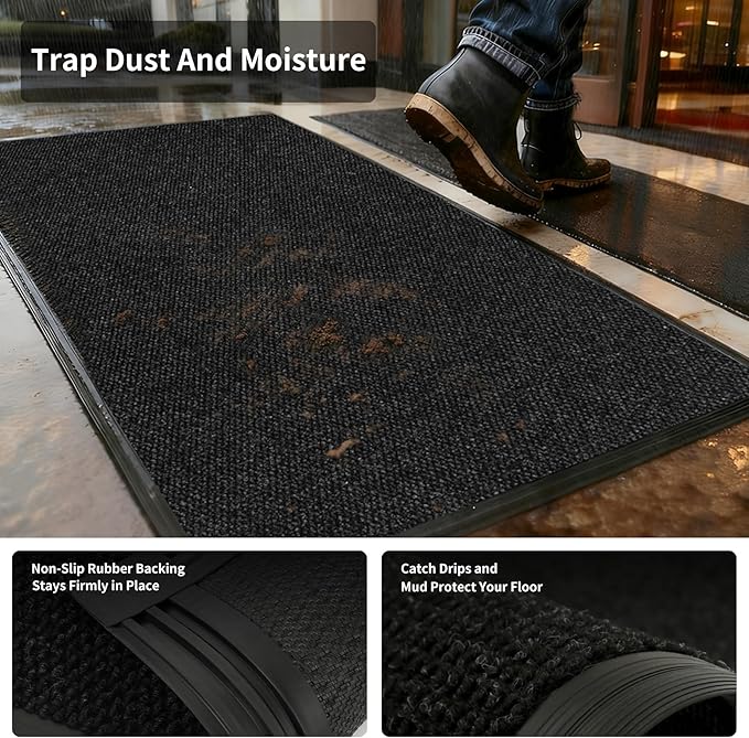 2ft x 30ft Front Door Mat Indoor Outdoor Entrance, Commercial Heavy Duty - Image 5