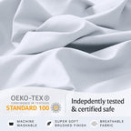 LuxClub 3 PC Twin XL Sheet Set, Deep Pockets Wrinkle Free Cooling Bed Sheets - Image 5
