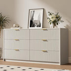 3-Piece Dresser Bedroom Set, 6 Drawer Dresser & 2 Drawer Nightstands - Image 2