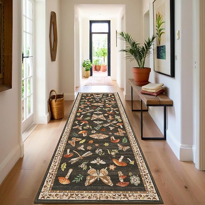 Mushroom Insect Washable Rug 2x6 Runners - Image 3
